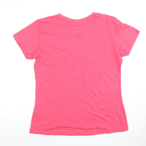 Lee Cooper Women's Pink Butterfly T-Shirt Size 14