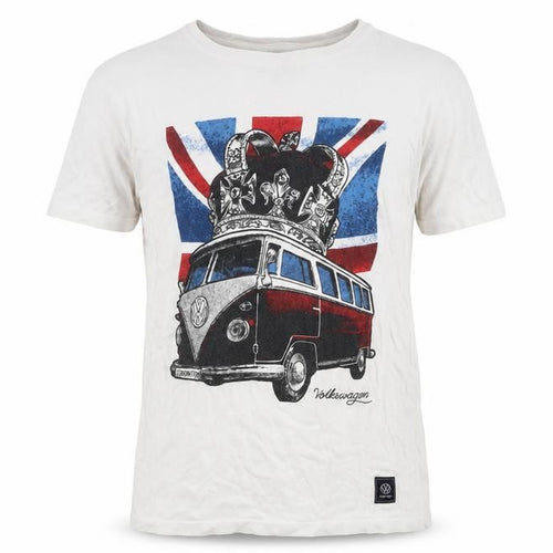 Tu Men's White Volkswagen Graphic T-Shirt, Size M