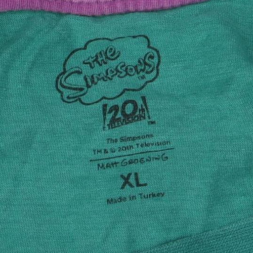 Fox The Simpsons XL Green Moe's Tavern T-Shirt for Men