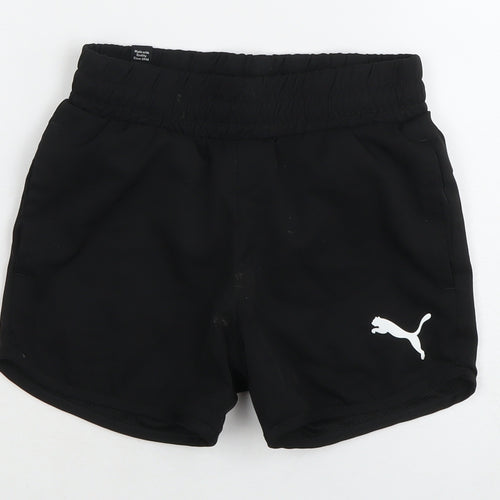 Puma Boys Black Athletic Shorts, 9-10 Years, Gym & Training