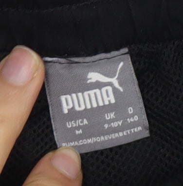 Puma Boys Black Athletic Shorts, 9-10 Years, Gym & Training