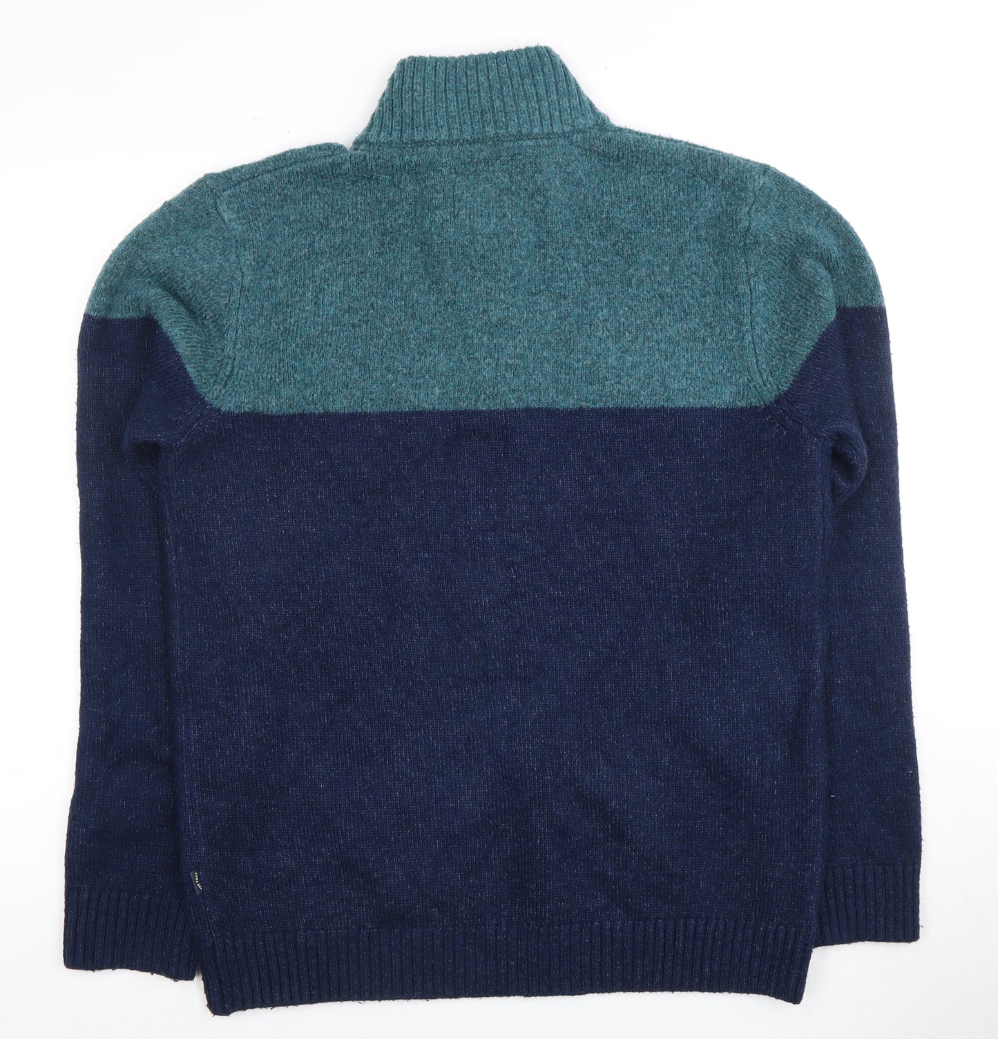 Fat Face Men's Blue Full Zip Knit Jumper L