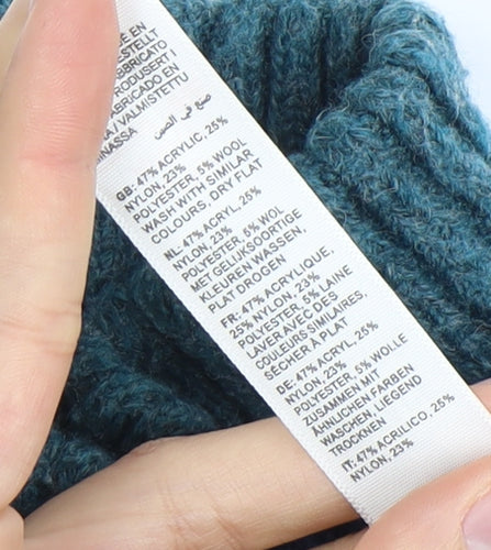 Fat Face Men's Blue Full Zip Knit Jumper L