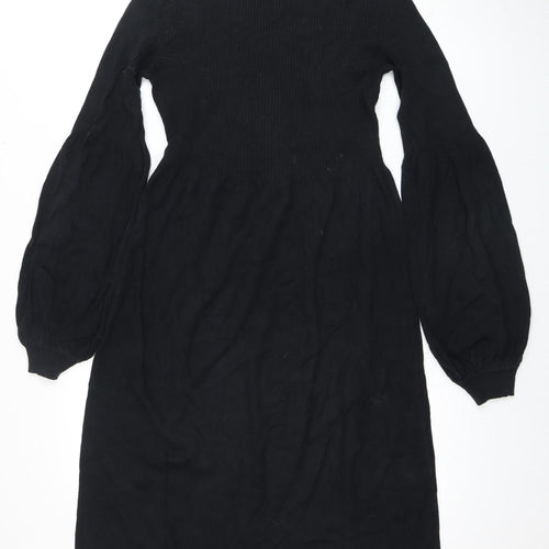 United Colors of Benetton Women's Black Dress, M
