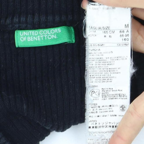 United Colors of Benetton Women's Black Dress, M