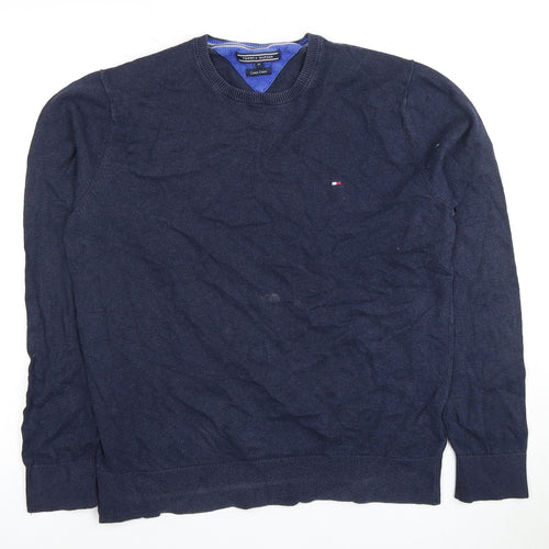 Tommy Hilfiger Men's Blue M Knit Pullover Jumper