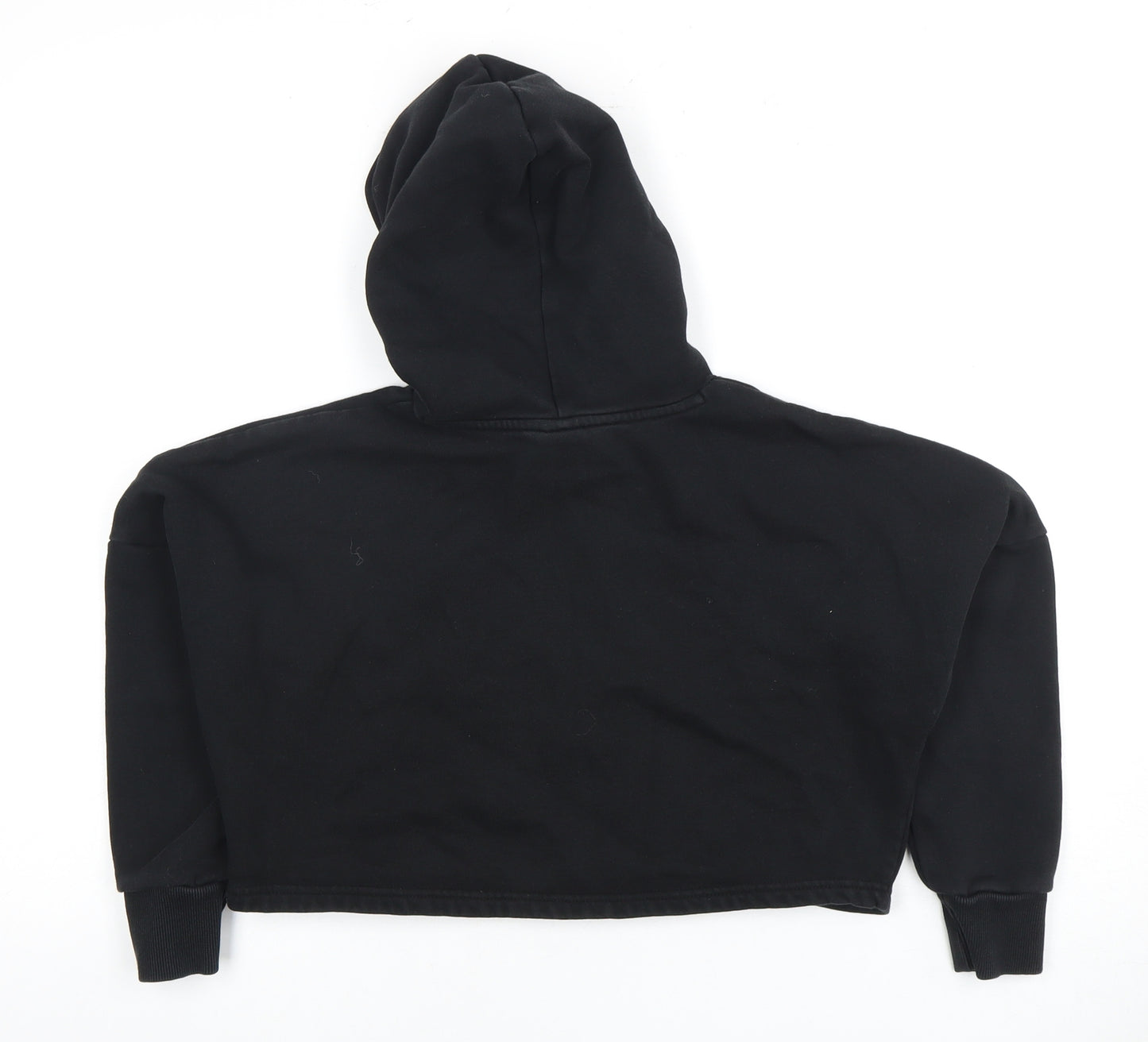 Puma Girls Black Hoodie Logo Pullover 11-12 Years Casual