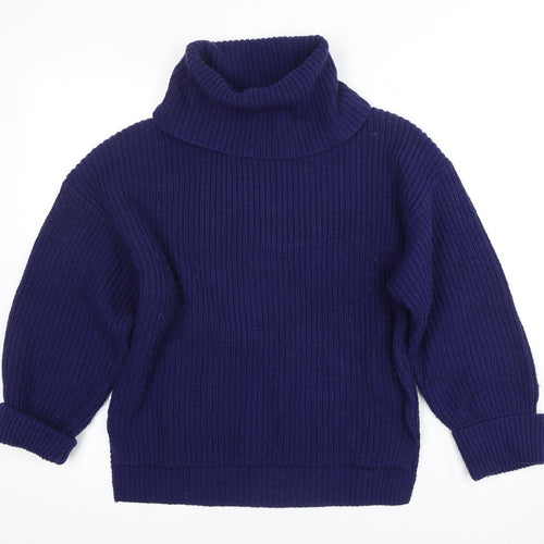 Phase Eight Women's Blue Roll Neck Jumper XS