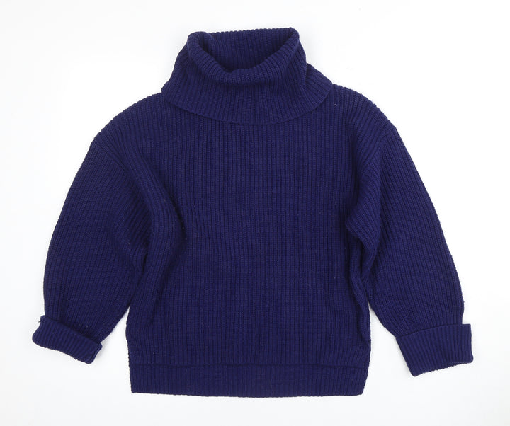 Phase Eight Women's Blue Roll Neck Jumper XS