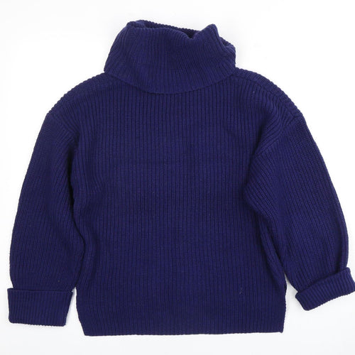 Phase Eight Women's Blue Roll Neck Jumper XS
