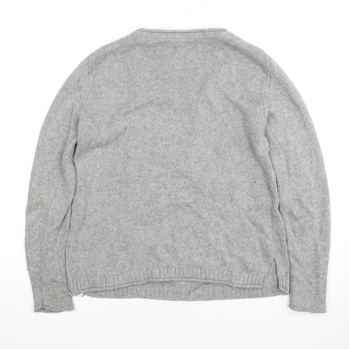 Billie Blush Women’s Grey Owl Pullover Jumper - M