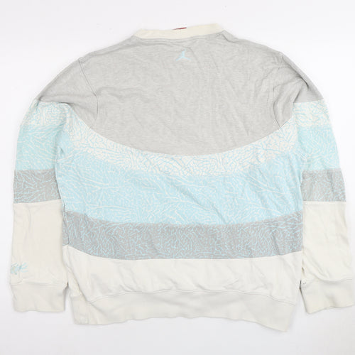 Unisex Multicoloured Sweatshirt, L, Pullover, Logo Accents