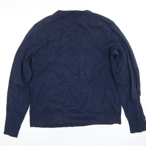 Alfani Men's Blue V-Neck Pullover Jumper, Size S