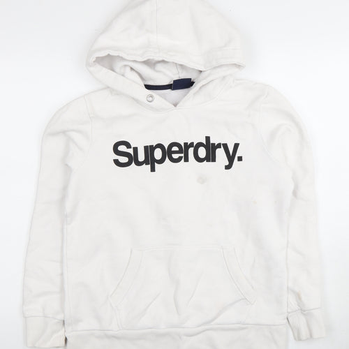 Superdry Women's White Pullover Hoodie Size 12