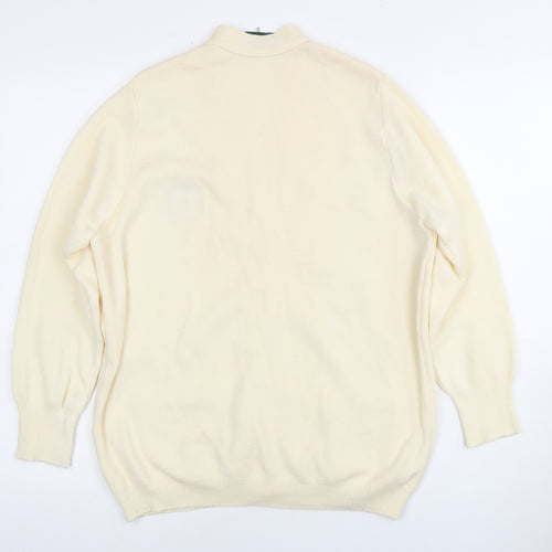 Balmoral Women's Ivory Cardigan 12 V-Neck Wool