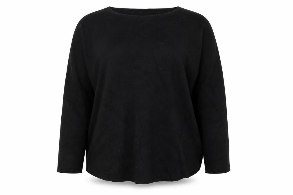 Front view of Country Casuals Women's Black Jumper L Long Sleeve Viscose Blend