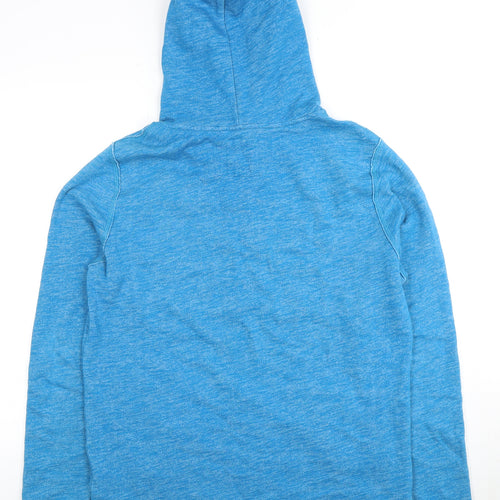 Hollister Men's Blue Pullover Hoodie Medium