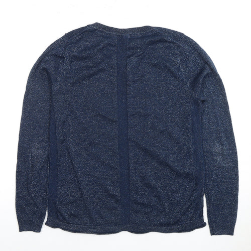 White Stuff Women's Blue Knit Pullover Size 12