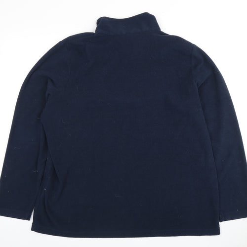 Regatta Blue Unisex High Neck Fleece Sweatshirt S