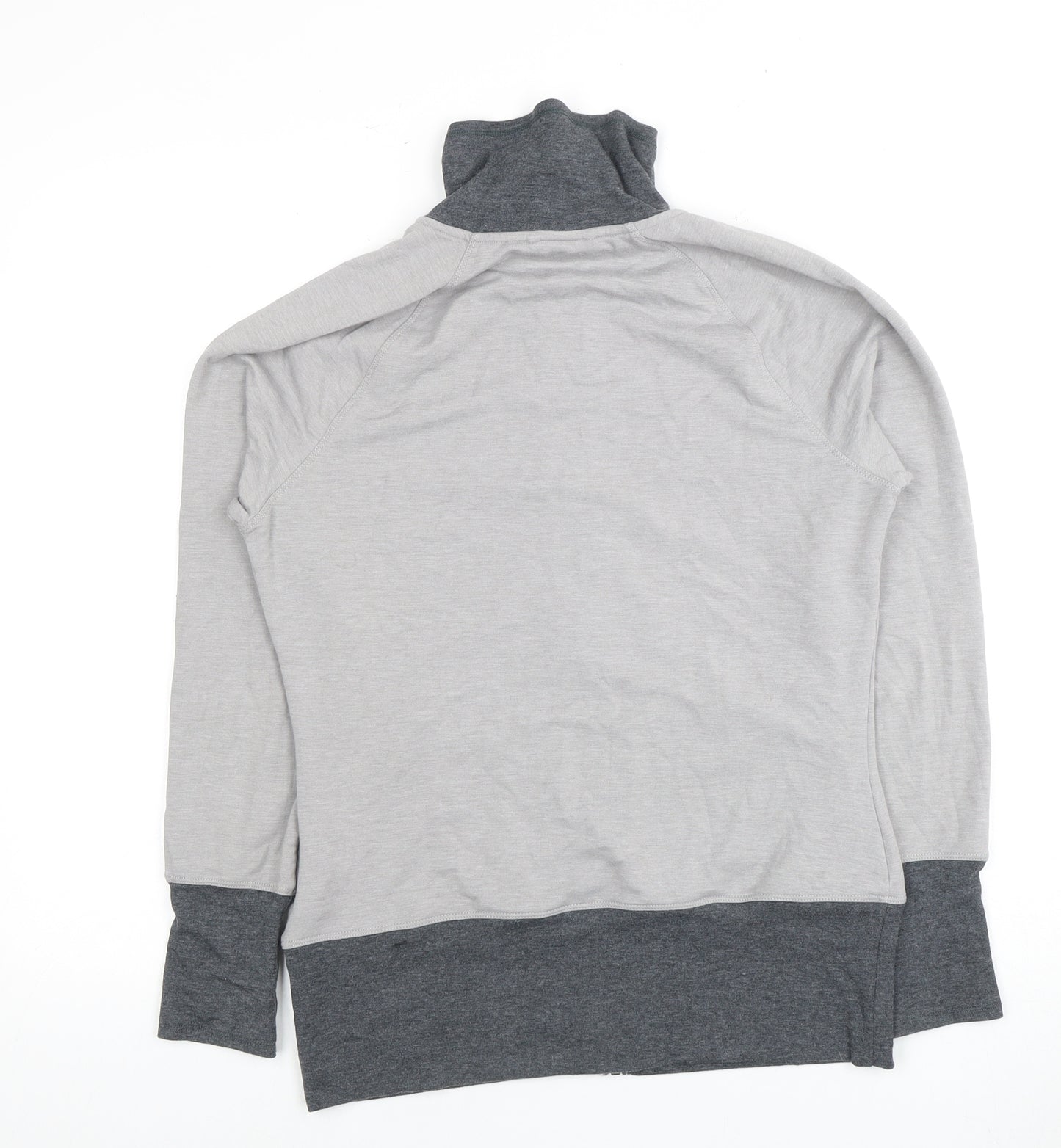 Adidas Grey Full Zip Sweatshirt Unisex M Lightweight