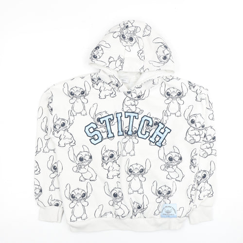 George Boys White Stitch Hoodie 9-10 Years Pullover
