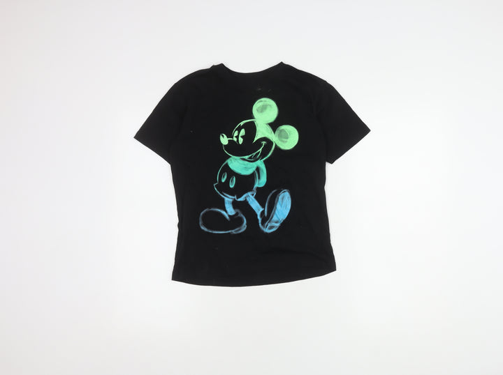 Disney Boys Black Glow T-Shirt Medium