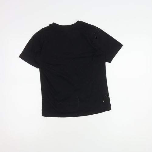 Disney Boys Black Glow T-Shirt Medium