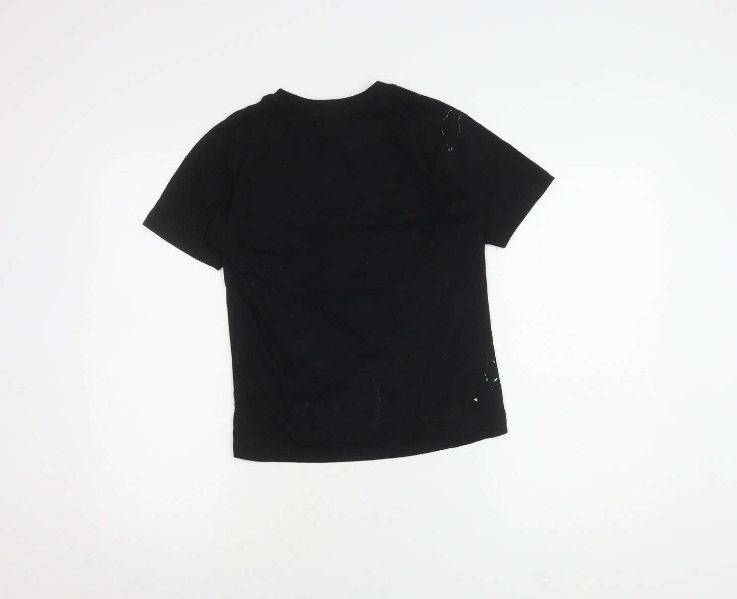 Disney Boys Black Glow T-Shirt Medium