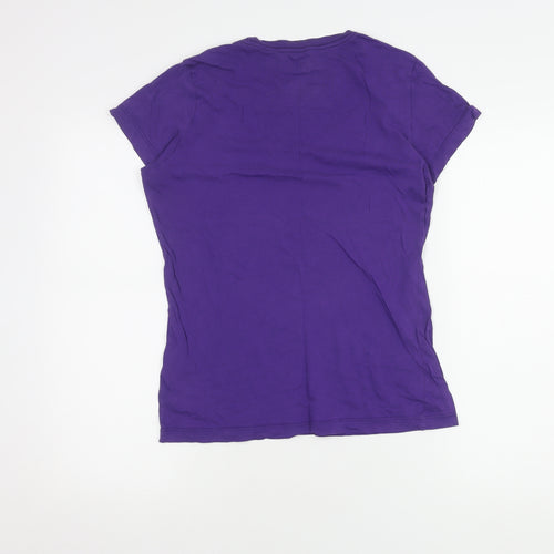 Nike Unisex Purple Slim Fit T-Shirt M