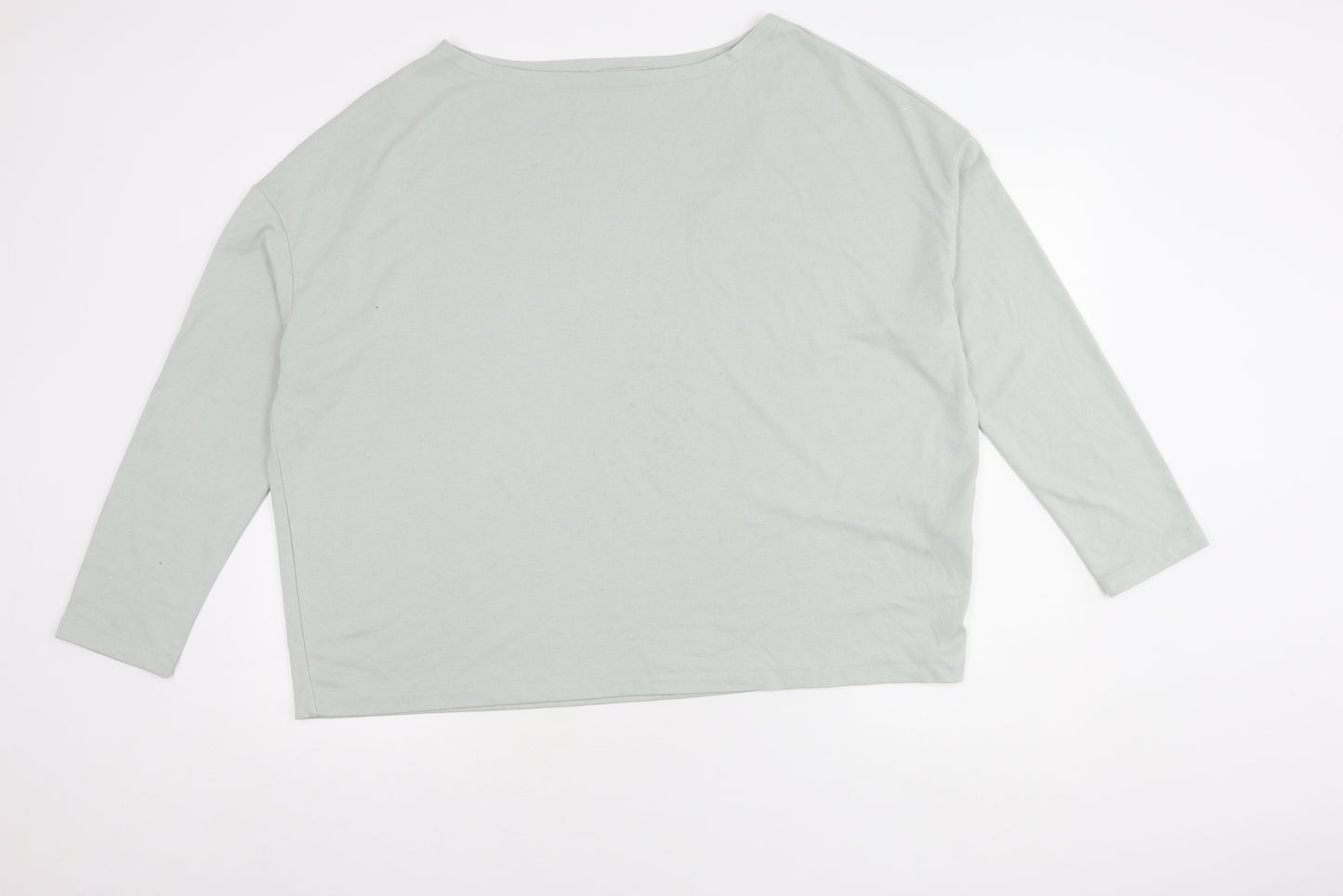 AllSaints Women's Grey 3/4 Sleeve Boat Neck Top