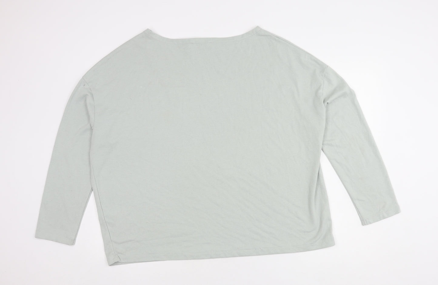 AllSaints Women's Grey 3/4 Sleeve Boat Neck Top