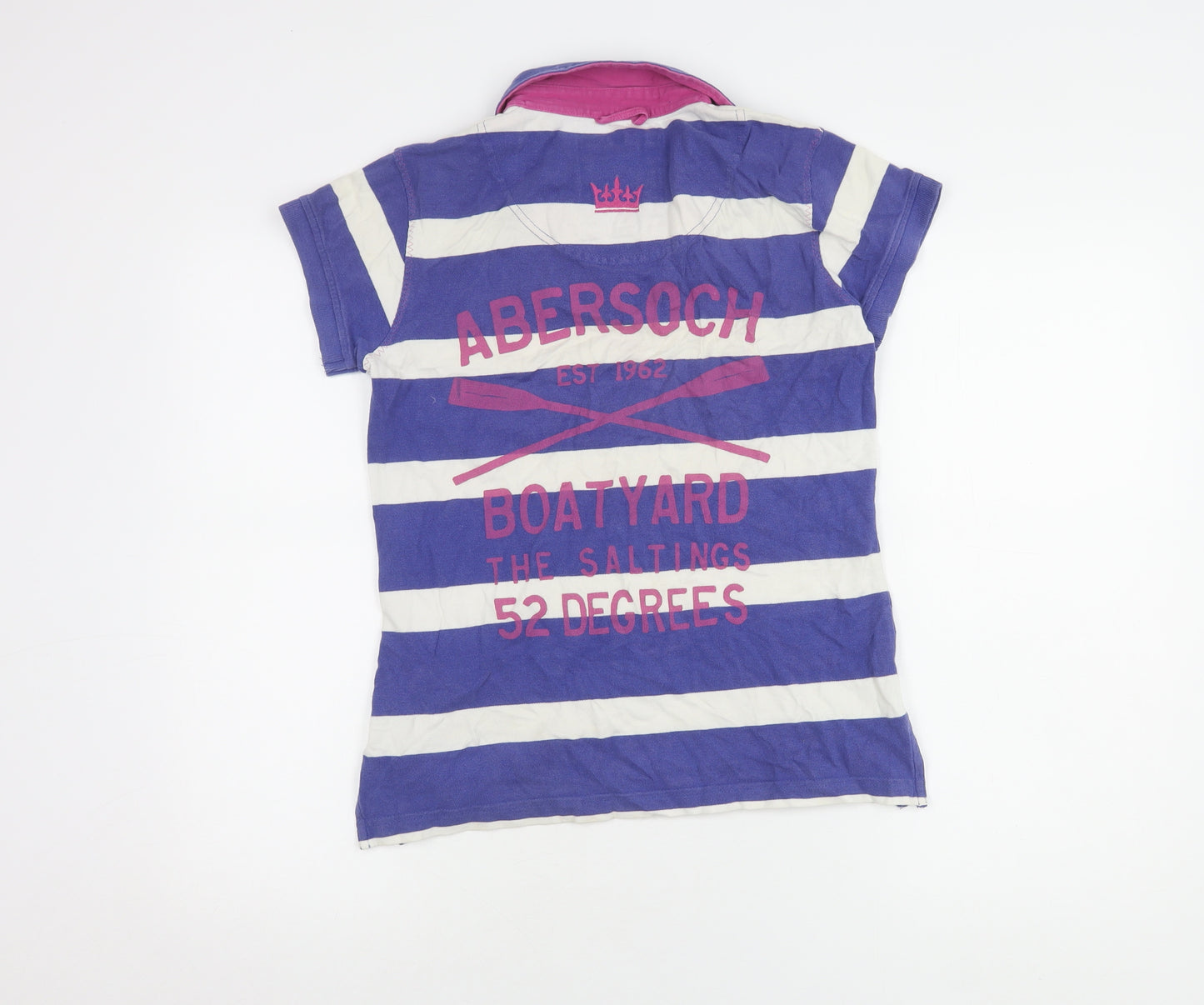 Lazy Jacks Women's Multicoloured Striped Polo Shirt XS
