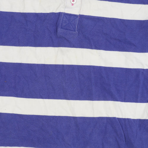 Lazy Jacks Women's Multicoloured Striped Polo Shirt XS