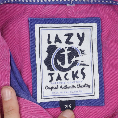 Lazy Jacks Women's Multicoloured Striped Polo Shirt XS