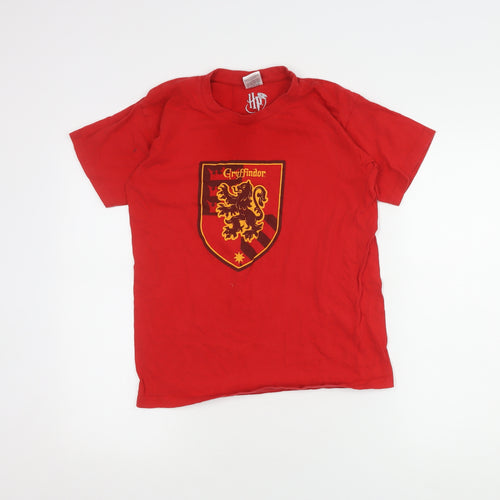 B&C Boys Red Harry Potter Gryffindor T-Shirt, 12-14 Years, Casual