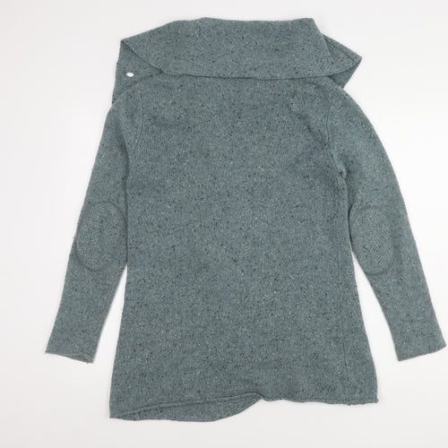 White Stuff Women's Blue Knit Cardigan Jumper Size 12