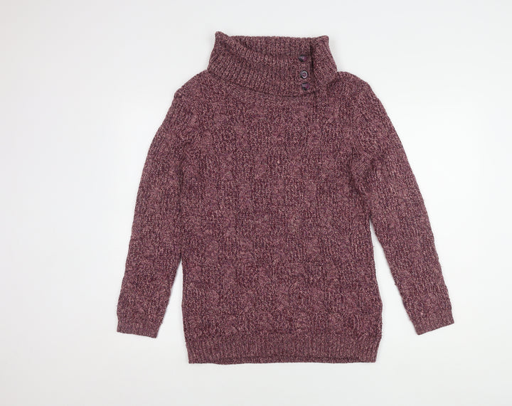 Thermolactyl Women's Purple Roll Neck Pullover Jumper Size 10/12