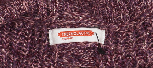 Thermolactyl Women's Purple Roll Neck Pullover Jumper Size 10/12