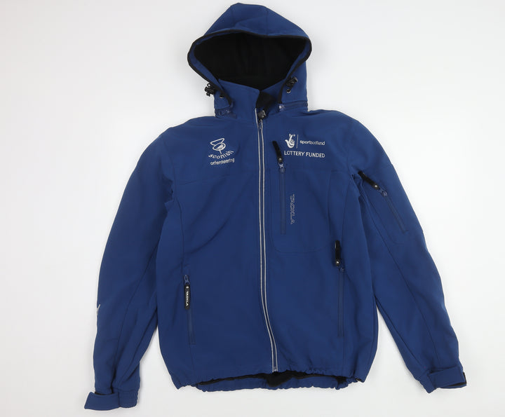 Tackla Men's Blue Hooded Softshell Jacket M