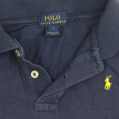 Ralph Lauren Boys Blue Polo Shirt, Size 7 Years