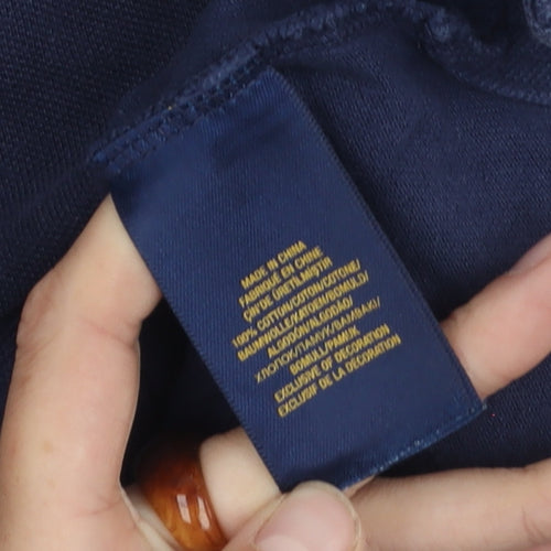 Ralph Lauren Boys Blue Polo Shirt, Size 7 Years