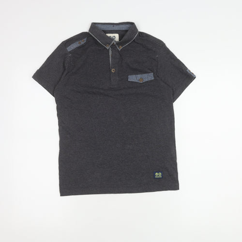 Haywire Boys' Grey Polo Shirt, Medium, Short Sleeve, Casual