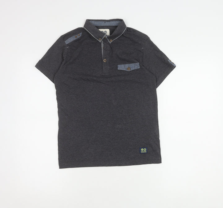 Haywire Boys' Grey Polo Shirt, Medium, Short Sleeve, Casual