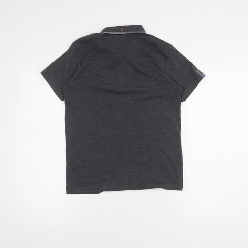 Haywire Boys' Grey Polo Shirt, Medium, Short Sleeve, Casual