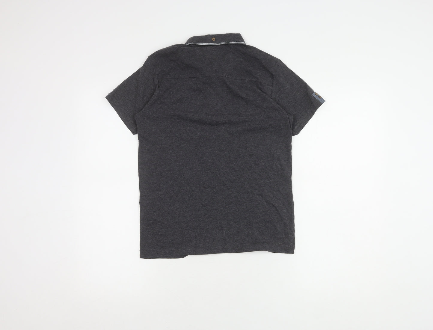 Haywire Boys' Grey Polo Shirt, Medium, Short Sleeve, Casual
