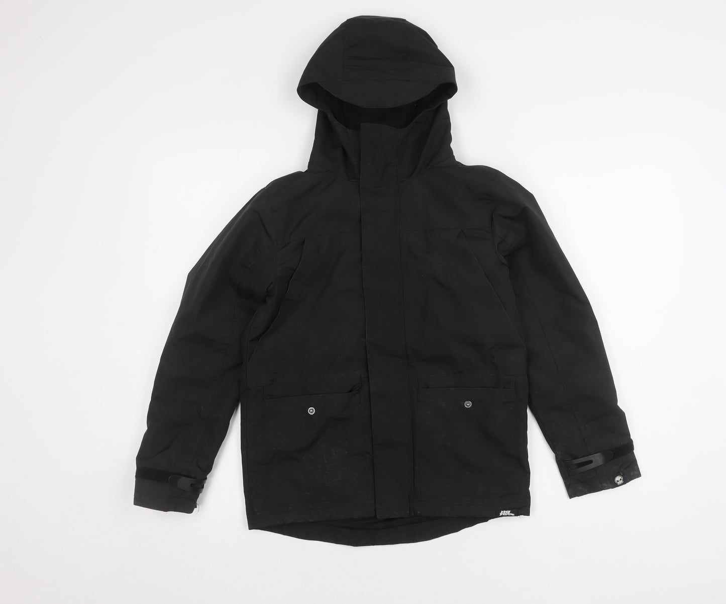 No Fear Boys Black Winter Parka Jacket 7-8 Years