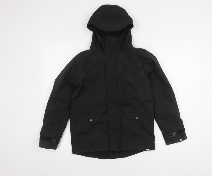 No Fear Boys Black Winter Parka Jacket 7-8 Years
