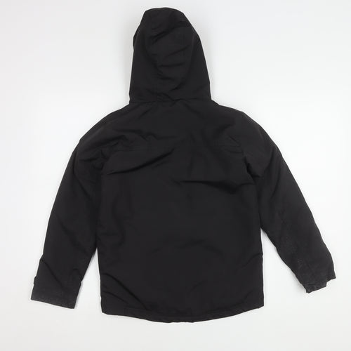No Fear Boys Black Winter Parka Jacket 7-8 Years