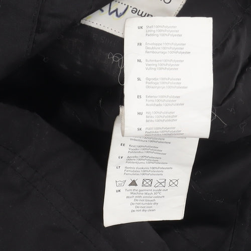 No Fear Boys Black Winter Parka Jacket 7-8 Years