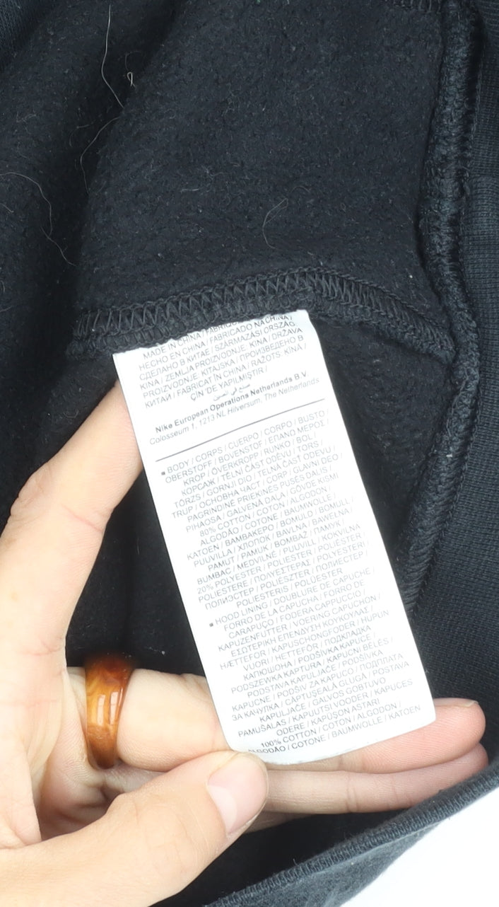 Nike Men's Black XL Hoodie Pullover with Logo